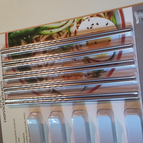 🆕️ Farberware Professional Chopsticks and Rests Set - Picture 4 of 7